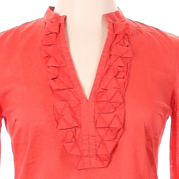 Tory Burch Long Sleeve Blouse with Ruffles - Picture 2 of 7